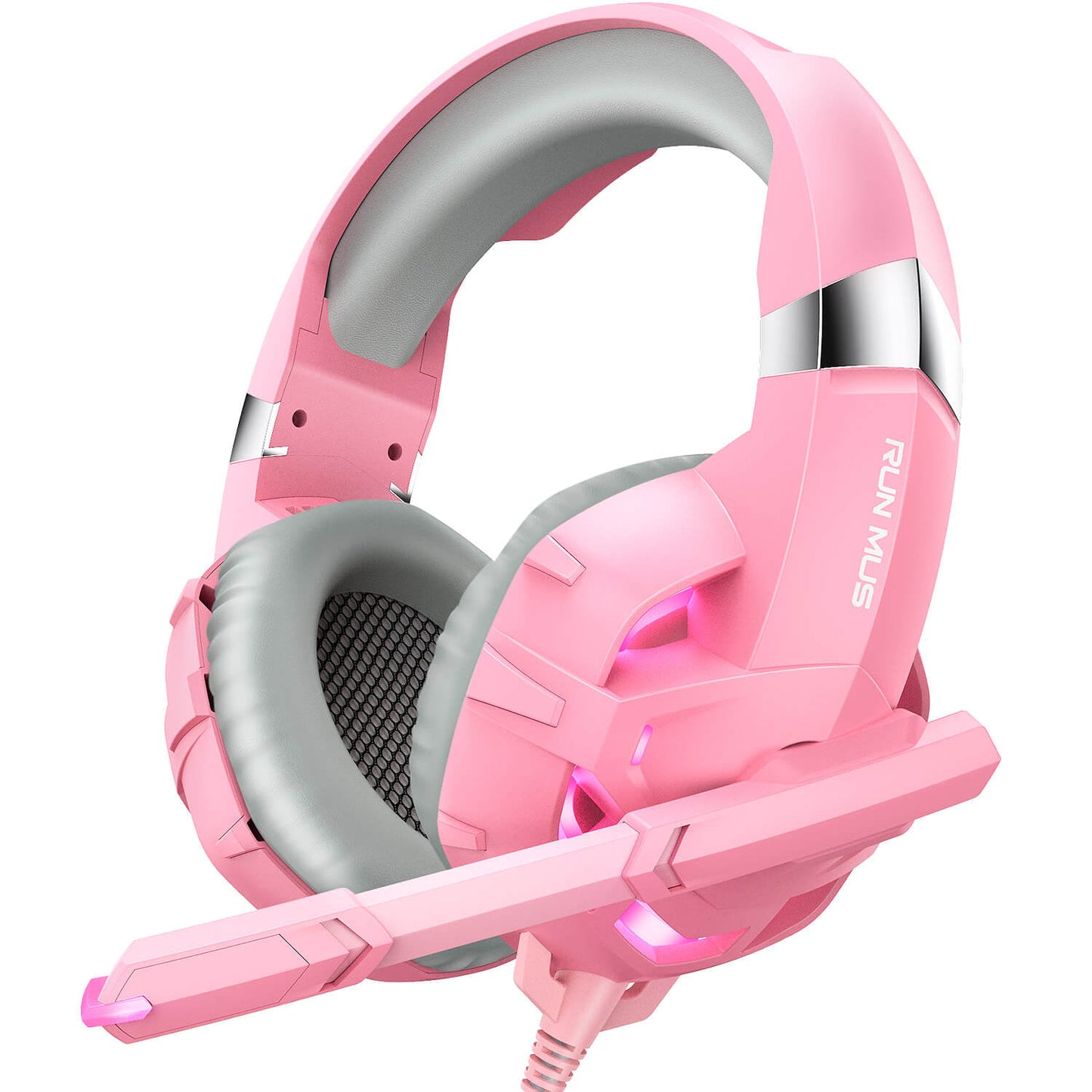 K2 Pink Gaming Headset – RUNMUS