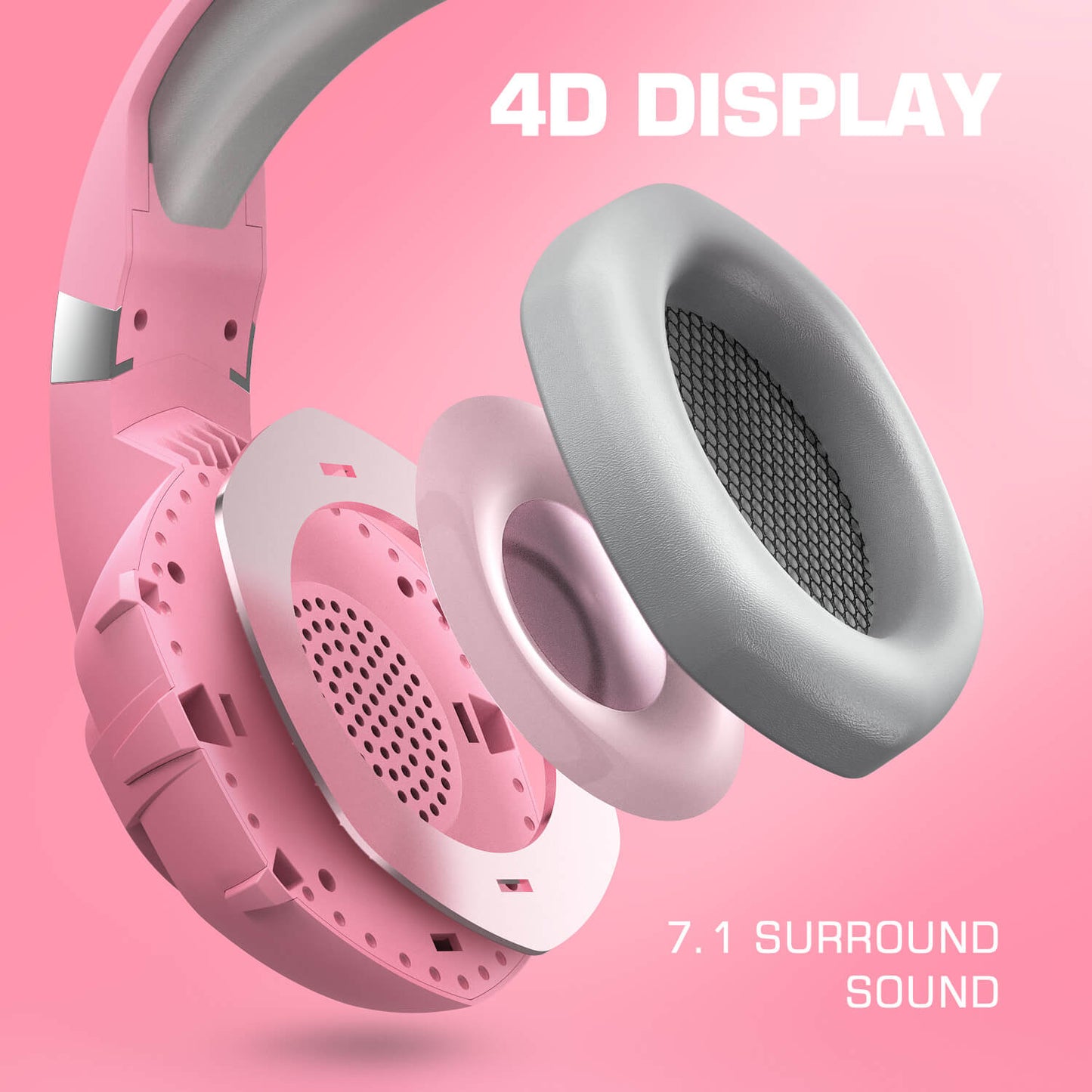 K2 Pink Gaming Headset
