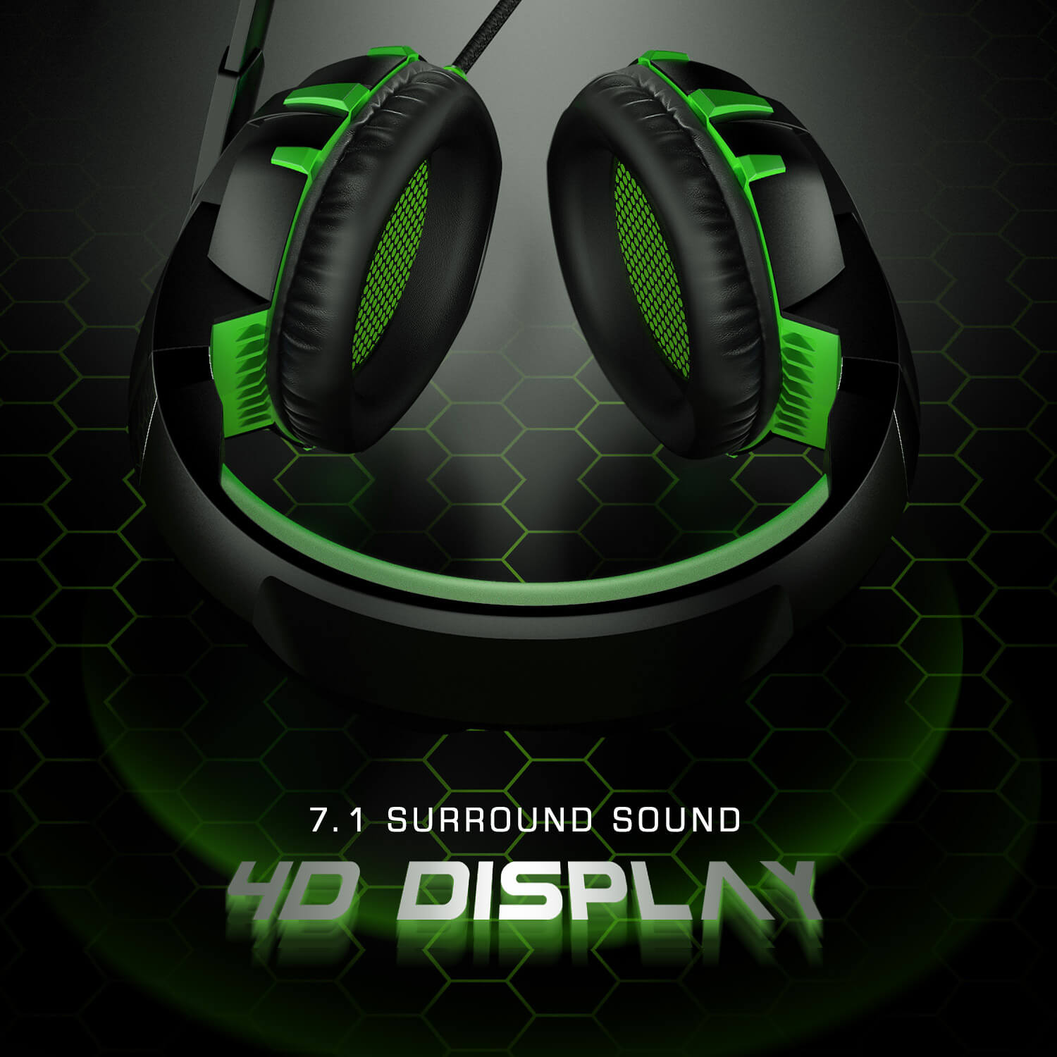 K2 Green Gaming Headset – RUNMUS